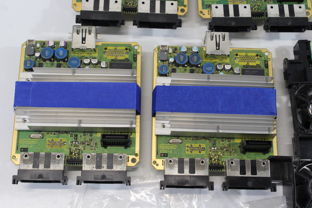 Lot of 5 Nintendo GameCube OEM Mainboard DOL-101 Motherboard (Modded to NTSC-U/C Region) & Heatsink & Screws & Fan Power Switch GC (B) Nintendo GameCube GC