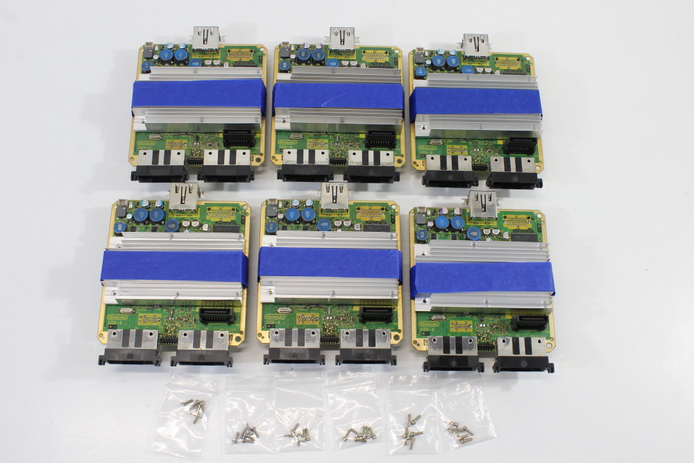 Lot of 6 Nintendo GameCube OEM Mainboard DOL-101 Motherboard (Modded to NTSC-U/C Region) & Heatsink & Screws GC (B) Nintendo GameCube GC