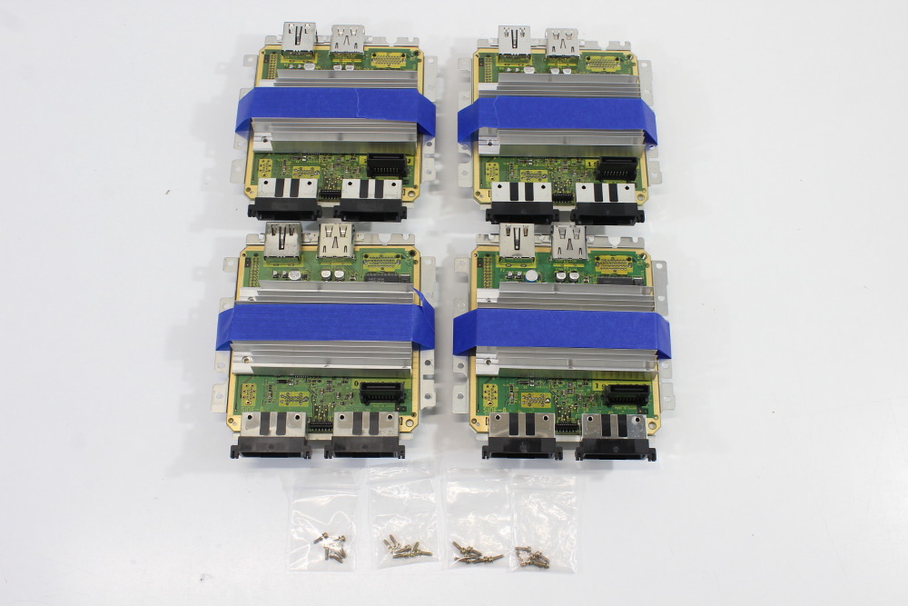 Lot of 4 Nintendo GameCube OEM Mainboard DOL-001 Motherboard NO SERIAL PORT 2 (Modded to NTSC-U/C Region) & Heatsink Screws Bottom Shielding Plate GC (B) Nintendo GameCube GC