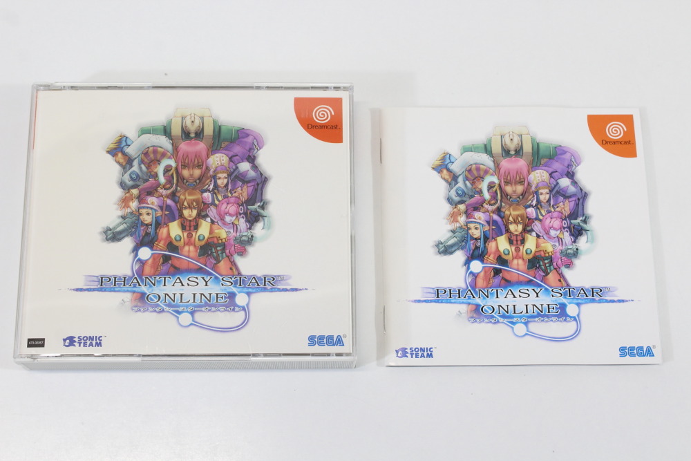 Phantasy Star Online W/ Sonic Adventure 2 Demo Disc CIB (B) SEGA Dreamcast DC