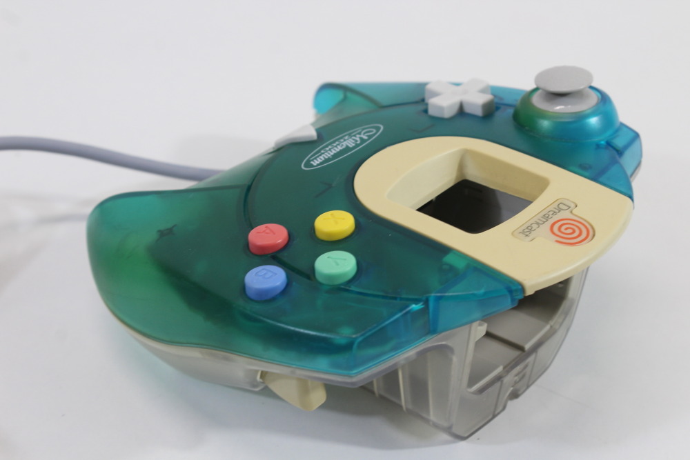 SEGA Dreamcast Controller Pad Limited Clear Aqua Blue HKT-7700 (C Discolored) SEGA Dreamcast DC
