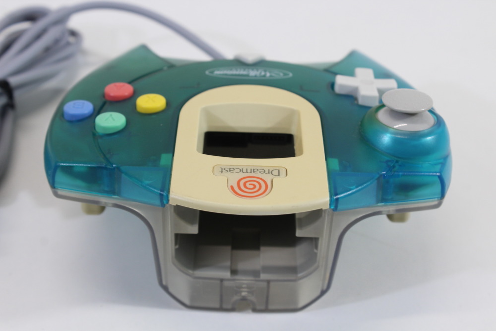 SEGA Dreamcast Controller Pad Limited Clear Aqua Blue HKT-7700 (C Discolored) SEGA Dreamcast DC