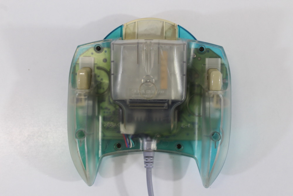SEGA Dreamcast Controller Pad Limited Clear Aqua Blue HKT-7700 (C Discolored) SEGA Dreamcast DC