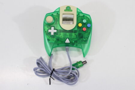 SEGA Dreamcast Controller Pad Limited Clear Clear Green W/ Chu Chu Rocket Sticker HKT-7700 (B) SEGA Dreamcast DC