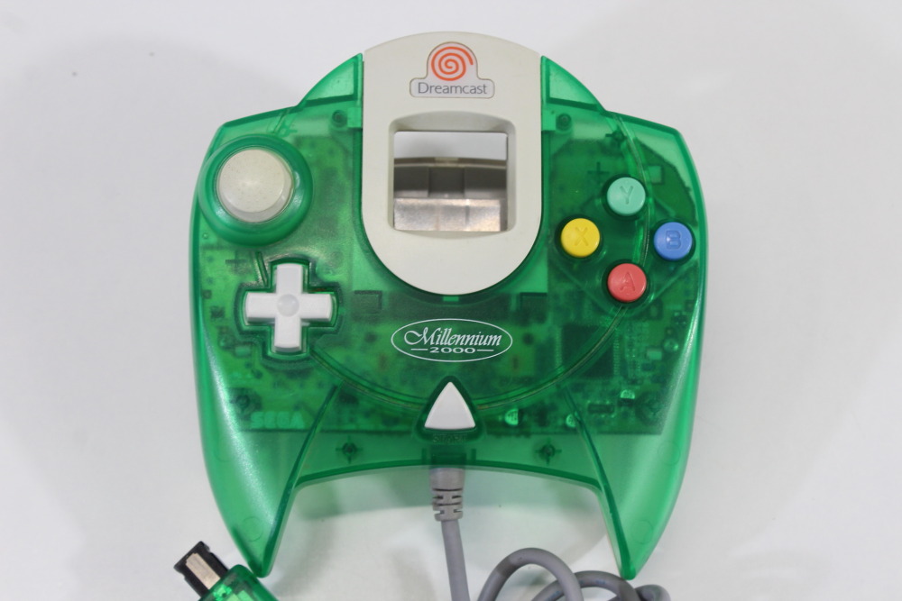 SEGA Dreamcast Controller Pad Limited Clear Clear Green HKT-7700 (C Cosmetic Wears) SEGA Dreamcast DC