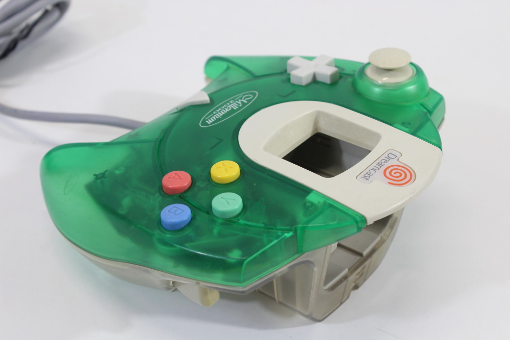 SEGA Dreamcast Controller Pad Limited Clear Clear Green HKT-7700 (C Cosmetic Wears) SEGA Dreamcast DC