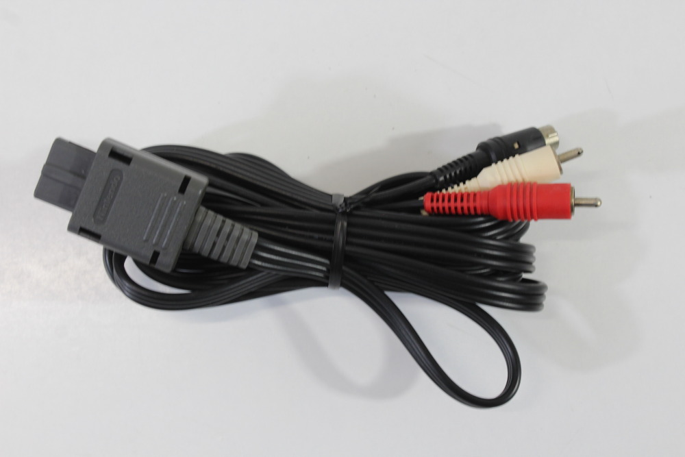 Official Nintendo S-Video Cable OEM Gray Plug for Super Famicom / Nintendo 64 / GameCube SFC (B)