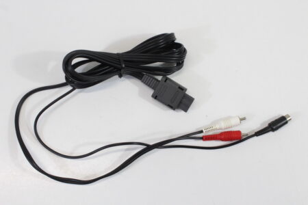 Official Nintendo S-Video Cable OEM Gray Plug for Super Famicom / Nintendo 64 / GameCube SFC (C Works but with broken piece)