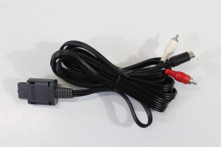 Official HORI S-Video Cable OEM Gray Plug for Nintendo Super Famicom / Nintendo 64 / GameCube SFC (B)