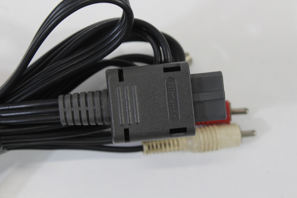 Lot of 3 Official Nintendo S-Video Cable OEM Gray Plug for Super Famicom / Nintendo 64 / GameCube SFC (NOT WORKING For Parts or Repair)