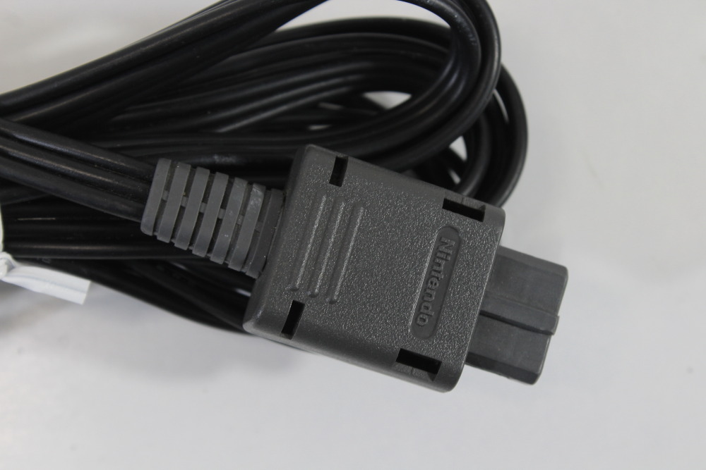 Lot of 3 Official Nintendo S-Video Cable OEM Gray Plug for Super Famicom / Nintendo 64 / GameCube SFC (NOT WORKING For Parts or Repair)