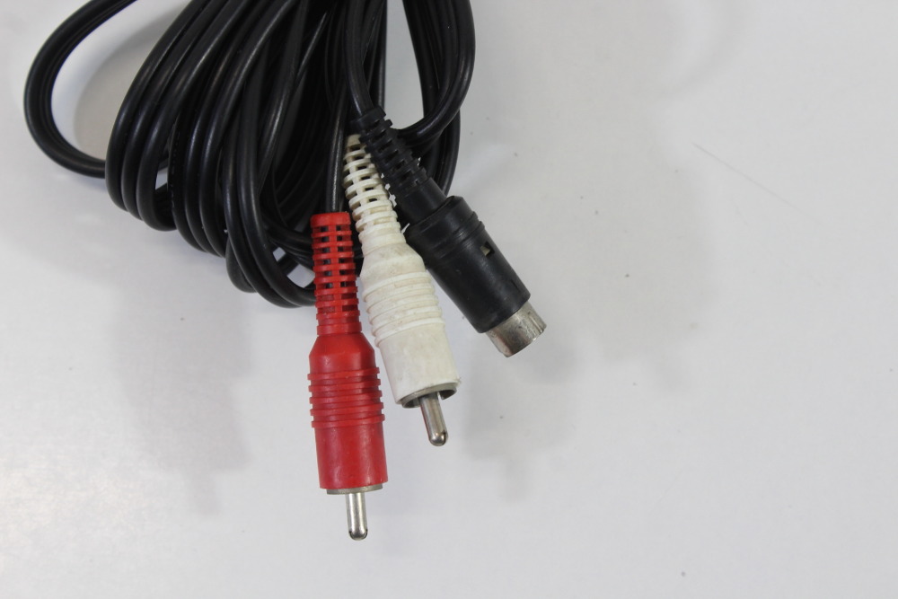 Lot of 3 Official Nintendo S-Video Cable OEM Gray Plug for Super Famicom / Nintendo 64 / GameCube SFC (NOT WORKING For Parts or Repair)