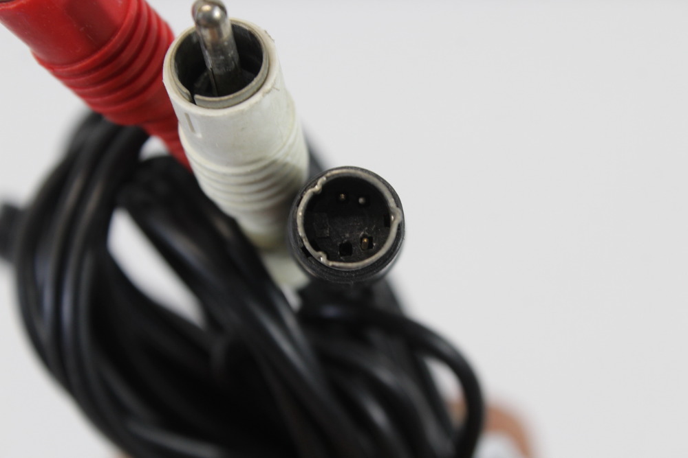 Lot of 3 Official Nintendo S-Video Cable OEM Gray Plug for Super Famicom / Nintendo 64 / GameCube SFC (NOT WORKING For Parts or Repair)