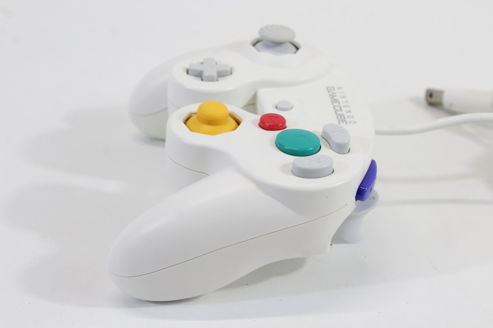 Official Nintendo Gamecube Controller White Long Cord T3 OEM GC (A) Nintendo Gamecube GC