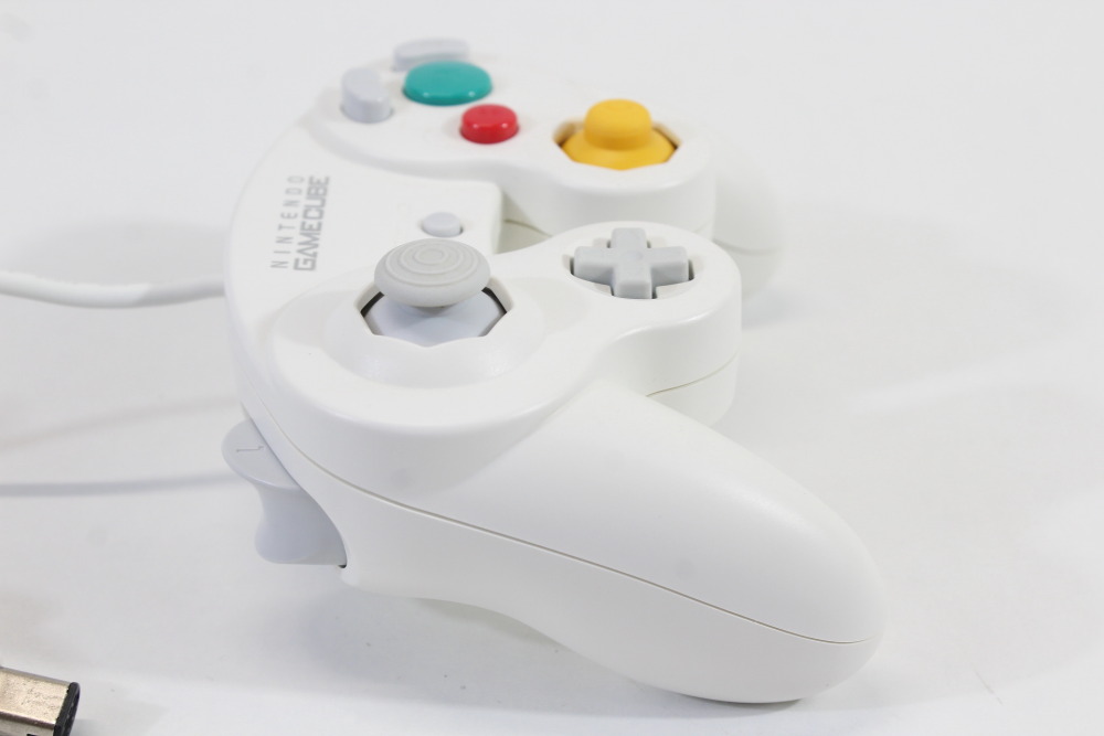 Official Nintendo Gamecube Controller White Long Cord T3 OEM GC (A) Nintendo Gamecube GC