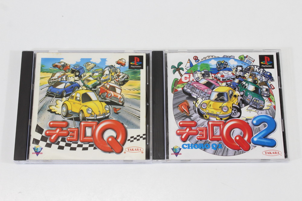 Lot of 2 Choro Q 1 & 2 CIB (B) SONY PlayStation 1 PS1