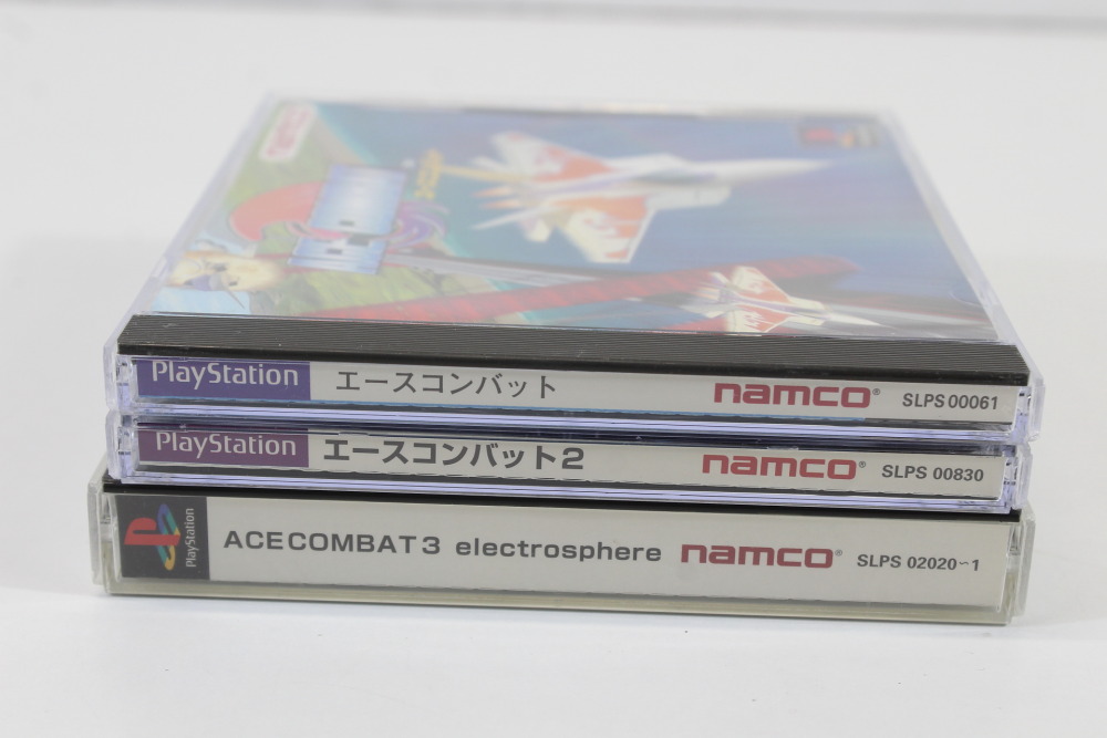Lot of 3 Ace Combat 1 2 3 electrosphere CIB (B) SONY PlayStation 1 PS1