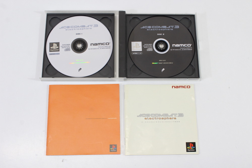 Lot of 3 Ace Combat 1 2 3 electrosphere CIB (B) SONY PlayStation 1 PS1