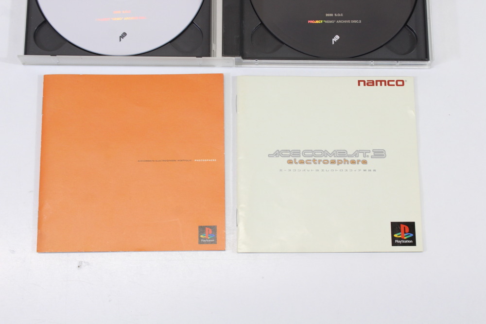 Lot of 3 Ace Combat 1 2 3 electrosphere CIB (B) SONY PlayStation 1 PS1