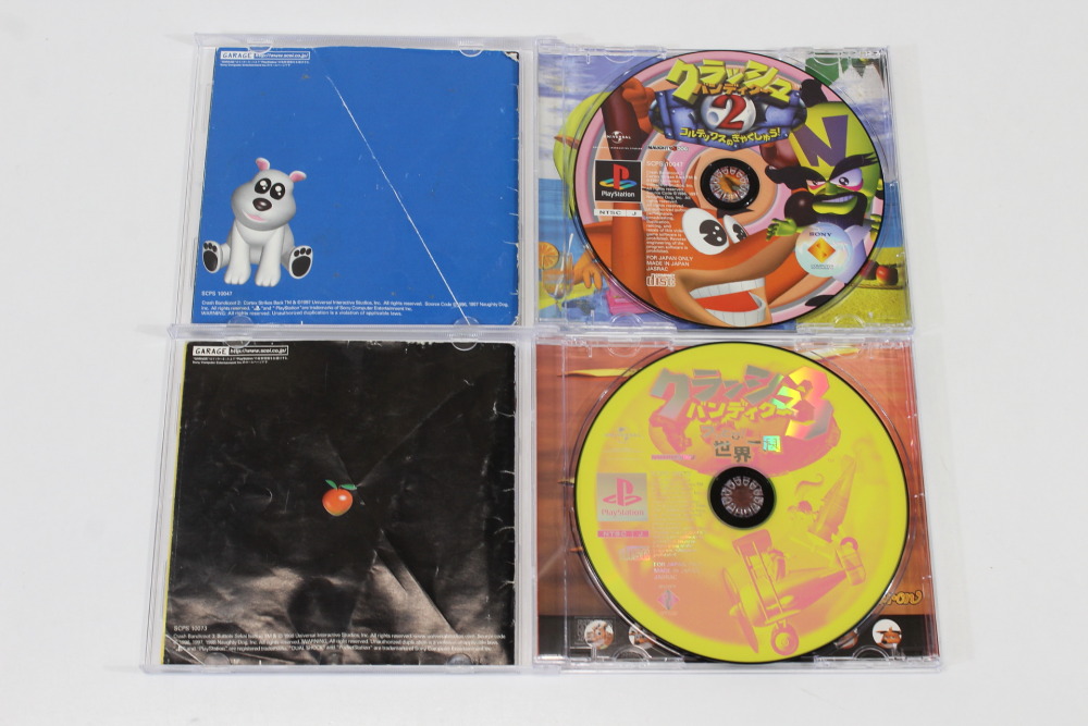 Lot of 2 Crash Bandicoot 2 & 3 CIB (B) SONY PlayStation 1 PS1