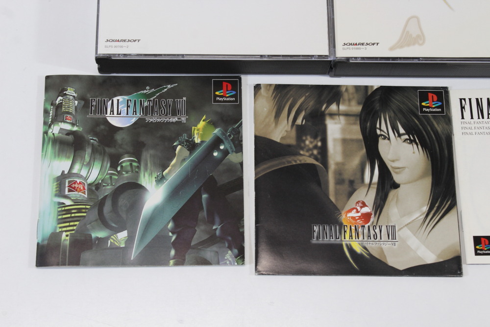Lot of 3 Final Fantasy 7 8 9 VII VIII IX (B) SONY PlayStation 1 PS1