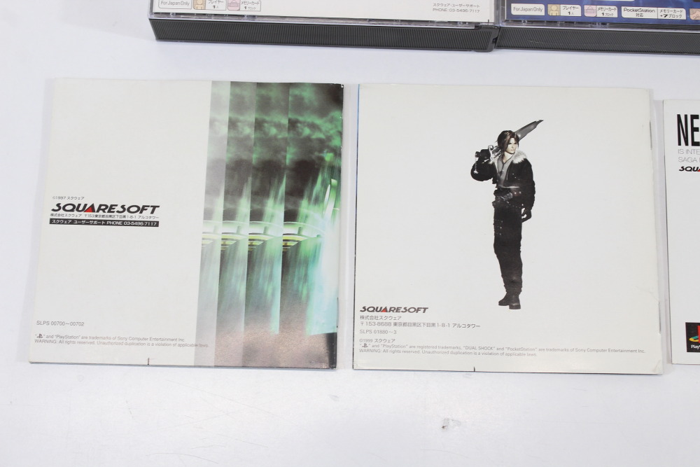 Lot of 3 Final Fantasy 7 8 9 VII VIII IX (B) SONY PlayStation 1 PS1