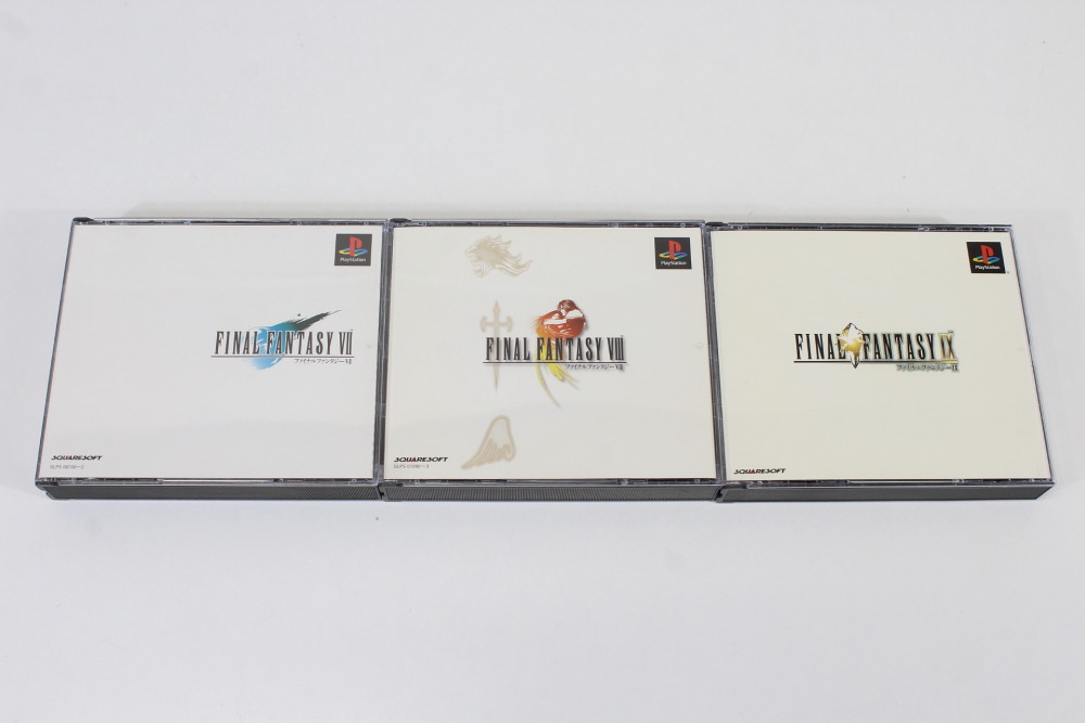Lot of 3 Final Fantasy 7 8 9 VII VIII IX (B) SONY PlayStation 1 PS1