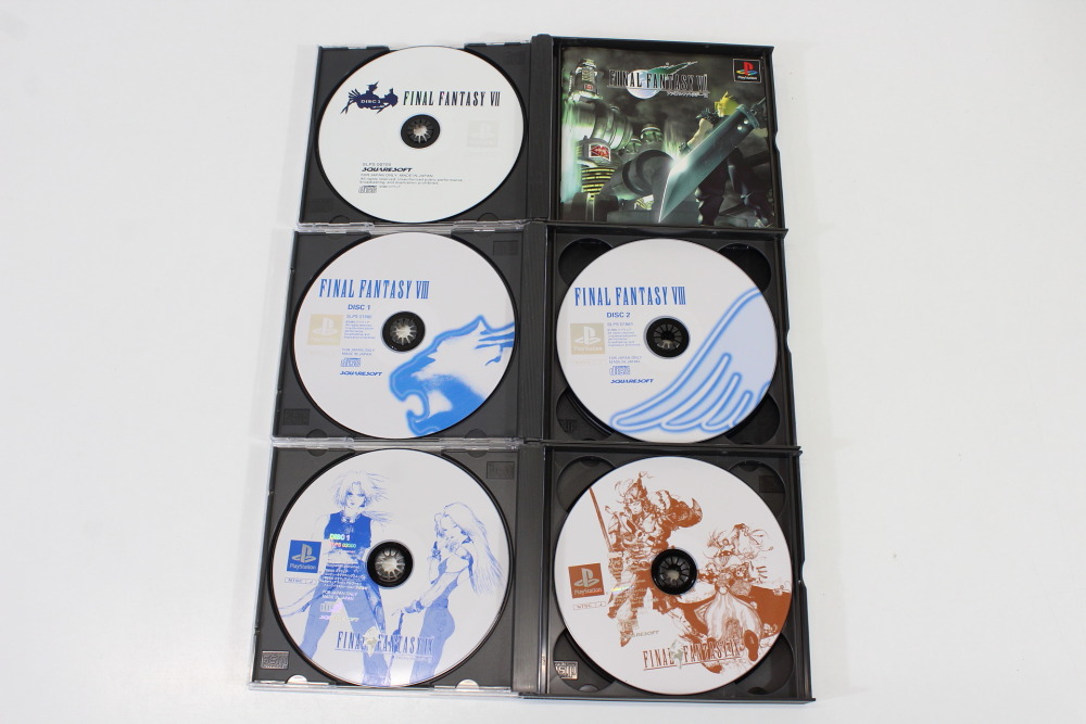 Lot of 3 Final Fantasy 7 8 9 VII VIII IX (B) SONY PlayStation 1 PS1