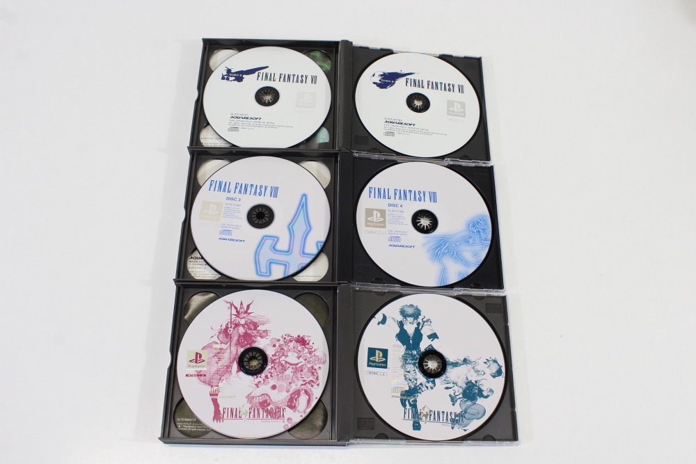 Lot of 3 Final Fantasy 7 8 9 VII VIII IX (B) SONY PlayStation 1 PS1