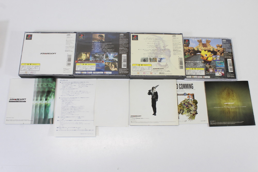 Lot of 4 Final Fantasy 7 8 9 VII VIII IX Chocobo Racing (B) SONY PlayStation 1 PS1