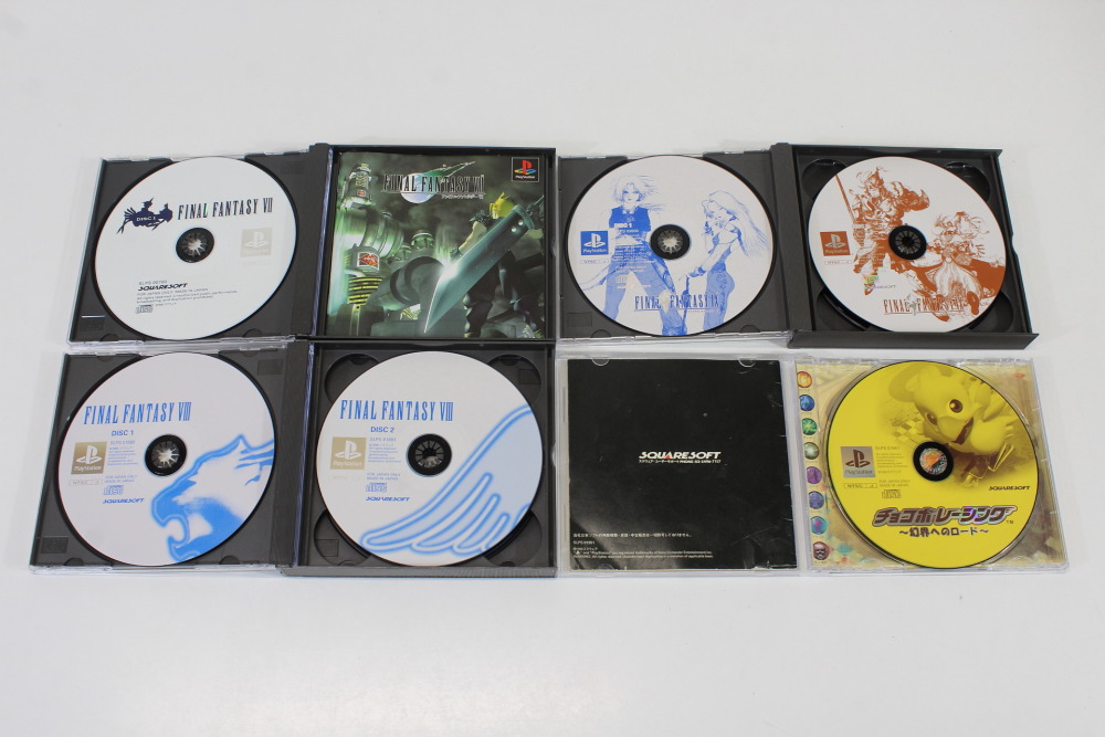 Lot of 4 Final Fantasy 7 8 9 VII VIII IX Chocobo Racing (B) SONY PlayStation 1 PS1