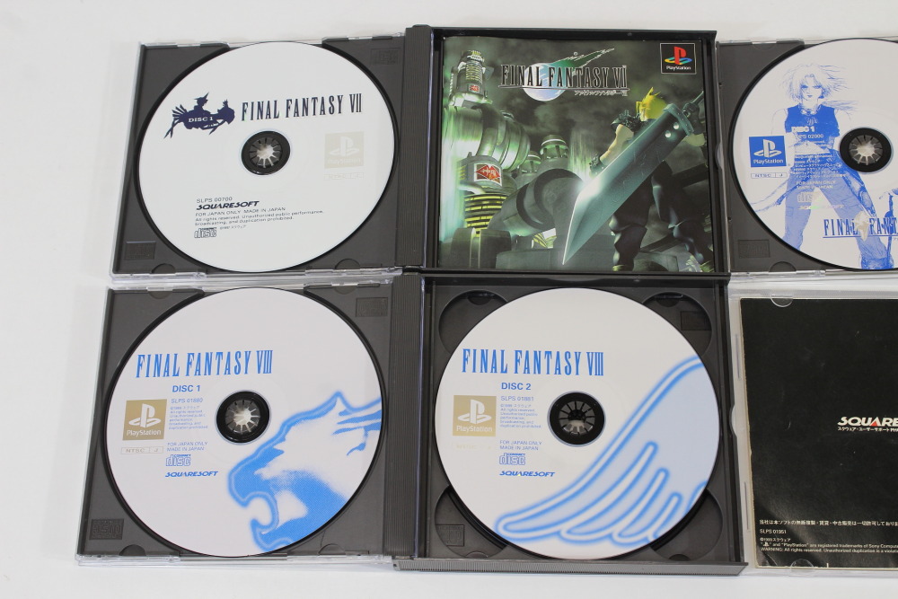 Lot of 4 Final Fantasy 7 8 9 VII VIII IX Chocobo Racing (B) SONY PlayStation 1 PS1