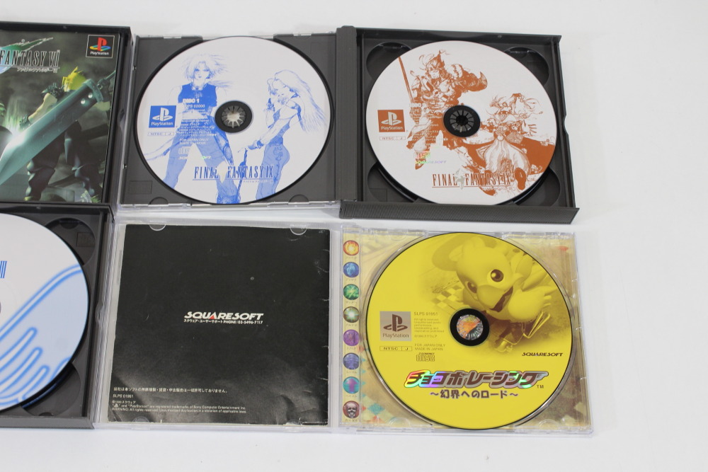 Lot of 4 Final Fantasy 7 8 9 VII VIII IX Chocobo Racing (B) SONY PlayStation 1 PS1