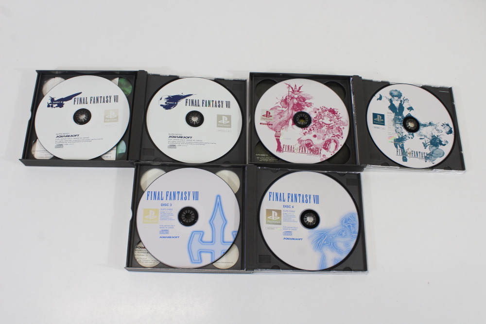 Lot of 4 Final Fantasy 7 8 9 VII VIII IX Chocobo Racing (B) SONY PlayStation 1 PS1