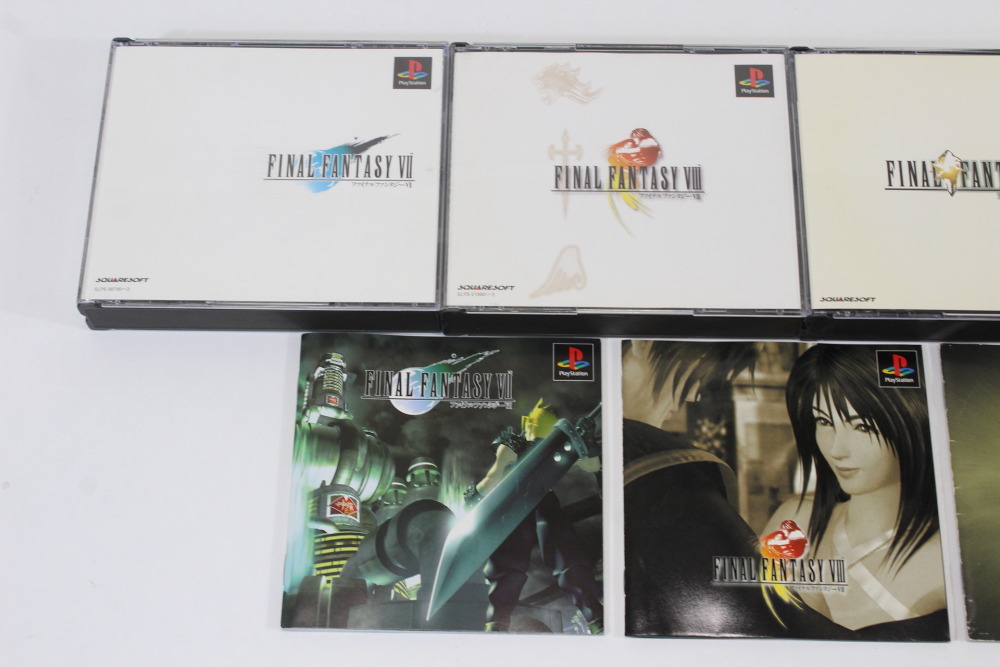 Lot of 4 Final Fantasy 7 8 9 VII VIII IX Seiken Densetsu Legend of Mana (B) SONY PlayStation 1 PS1