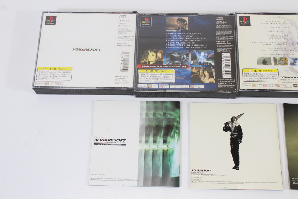 Lot of 4 Final Fantasy 7 8 9 VII VIII IX Seiken Densetsu Legend of Mana (B) SONY PlayStation 1 PS1