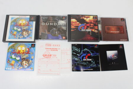 Lot of 4 Gran Turismo Mobile Suit Gundam Puyo Puyo Sun Front Mission 2nd (B) SONY PlayStation 1 PS1