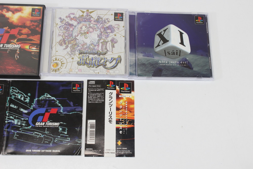 Lot of 4 Gran Turismo XI Dance Dance Revolution 2nd Remix Poporogue (B) SONY PlayStation 1 PS1