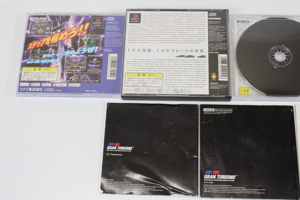 Lot of 4 Gran Turismo XI Dance Dance Revolution 2nd Remix Poporogue (B) SONY PlayStation 1 PS1