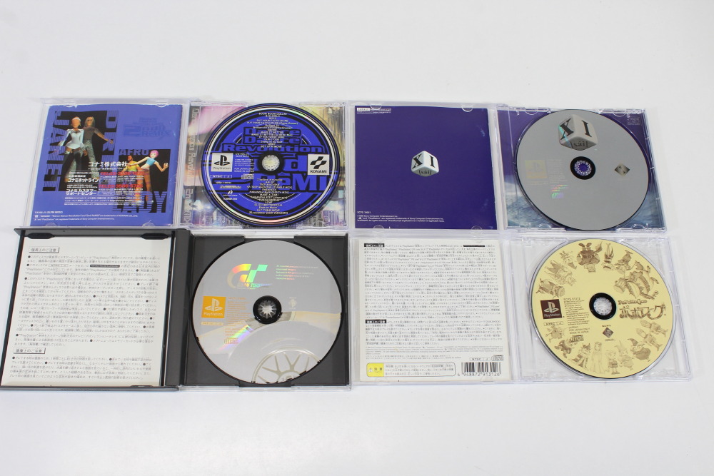 Lot of 4 Gran Turismo XI Dance Dance Revolution 2nd Remix Poporogue (B) SONY PlayStation 1 PS1