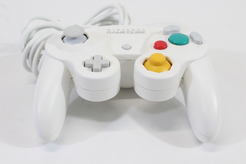 Official Nintendo Gamecube Controller White Long Cord T3 OEM GC (A) Nintendo Gamecube GC