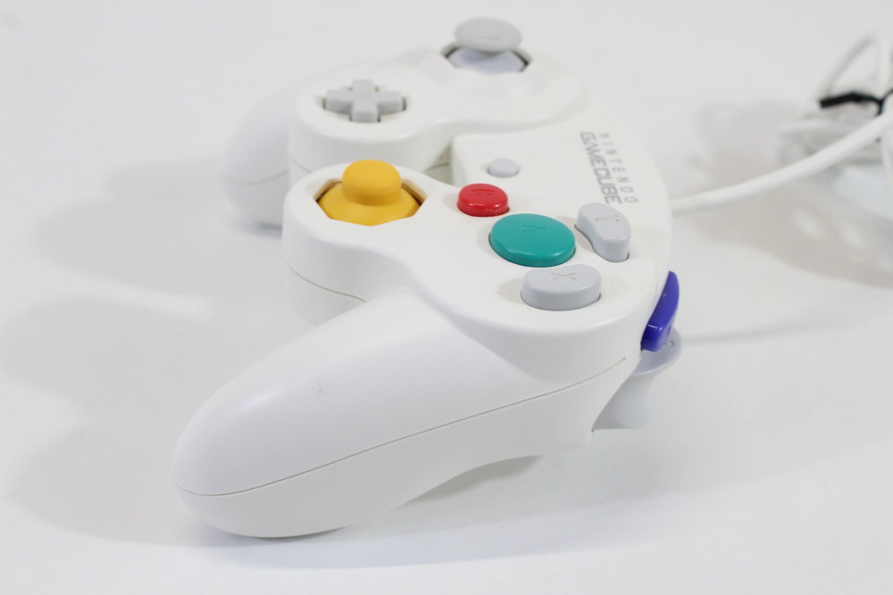 Official Nintendo Gamecube Controller White Long Cord T3 OEM GC (A) Nintendo Gamecube GC