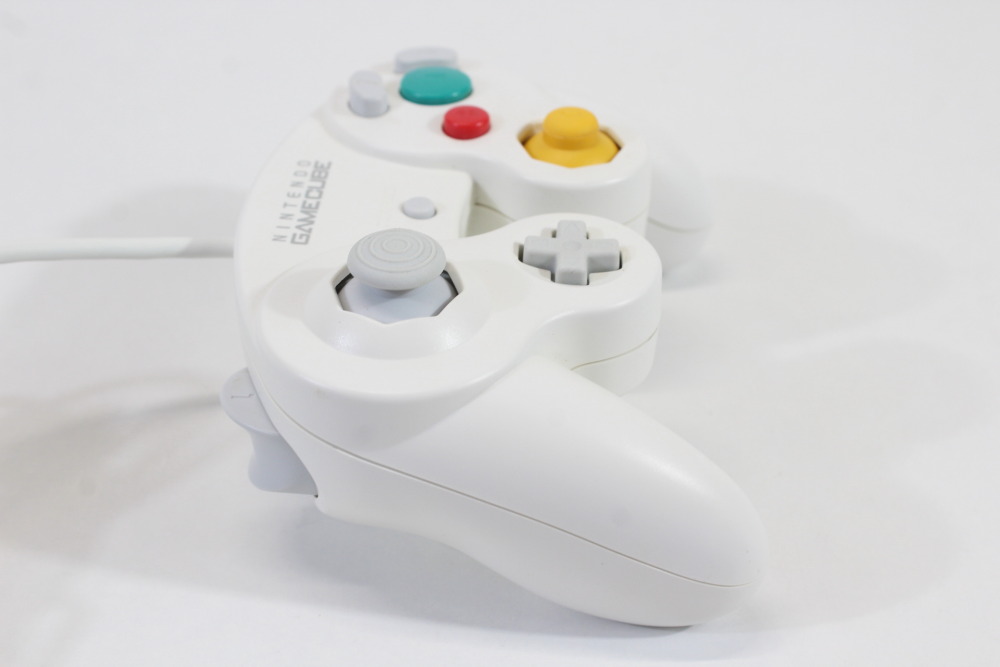 Official Nintendo Gamecube Controller White Long Cord T3 OEM GC (A) Nintendo Gamecube GC