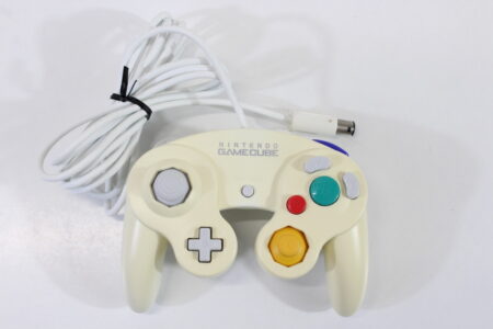 Official Nintendo Gamecube Controller White Long Cord T3 OEM GC (C Discolored) Nintendo Gamecube GC