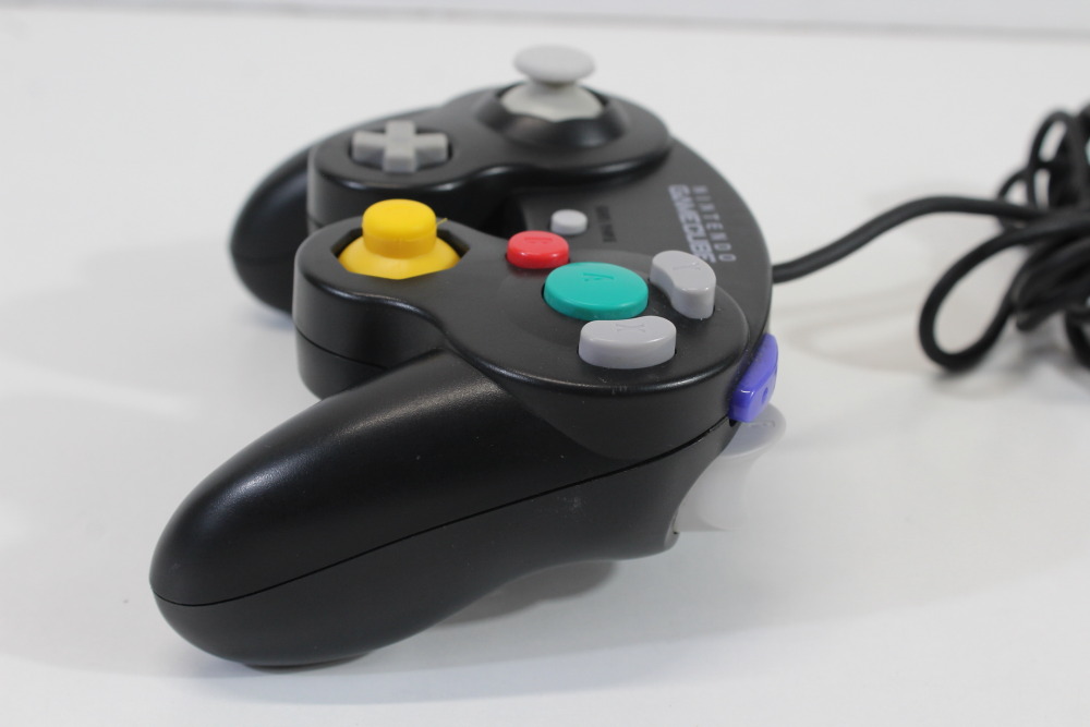Official Nintendo Gamecube Controller Jet Black (B New Stick) Nintendo GameCube GC