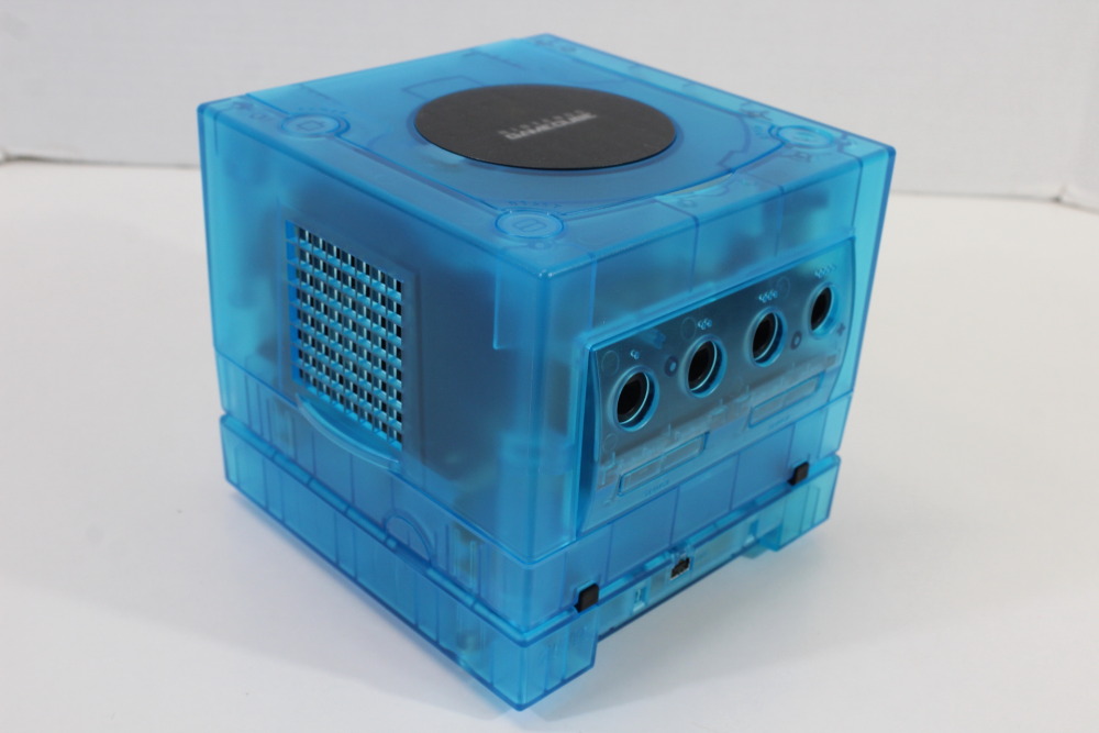Nintendo GameCube Clear Ice Blue Console W/ NTSC-J & NTSC-U/C Region Switch Gameboy Player & Start up Disc (A) Nintendo GameCube GC