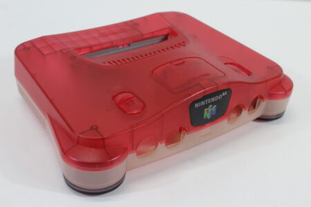 Nintendo 64 Toys R' Us Limited Clear Tropical Red x Clear Console OEM Replacement Shell (B) Nintendo 64 N64