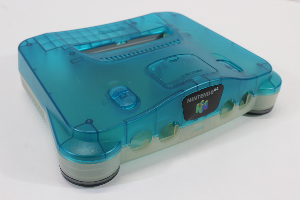 Nintendo 64 Toys R' Us Limited Clear Blue x Clear Console OEM Replacement Shell (C Cosmetic Damage) Nintendo 64 N64