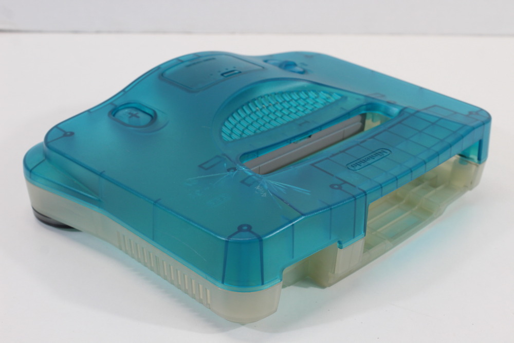 Nintendo 64 Toys R' Us Limited Clear Blue x Clear Console OEM Replacement Shell (C Cosmetic Damage) Nintendo 64 N64