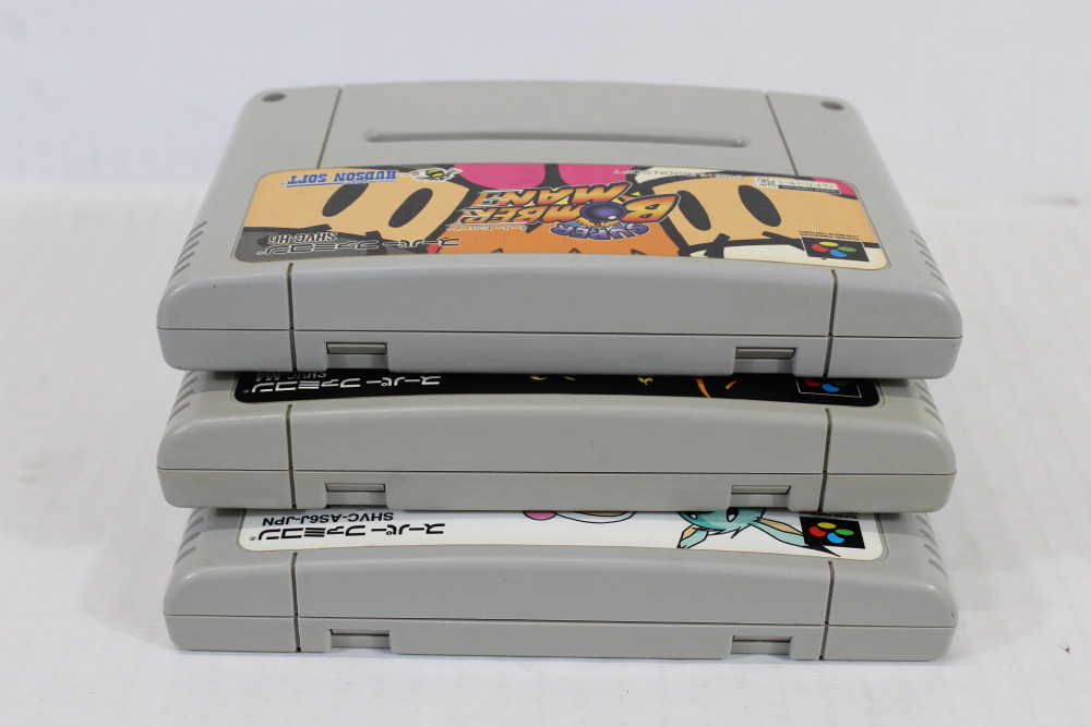 Lot of 3 Super Bomberman 1 2 3 (B) Nintendo Super Famicom SFC